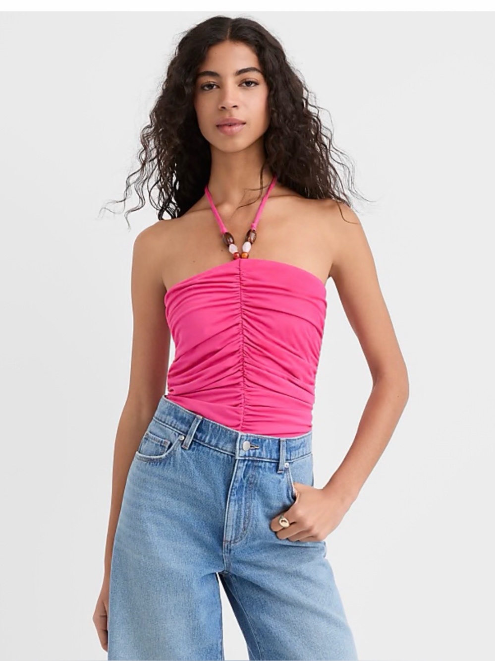 Nwt loft Ruched Strapless Halter Top